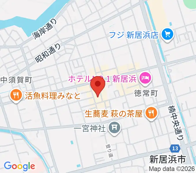 新居浜ジャンドールの地図