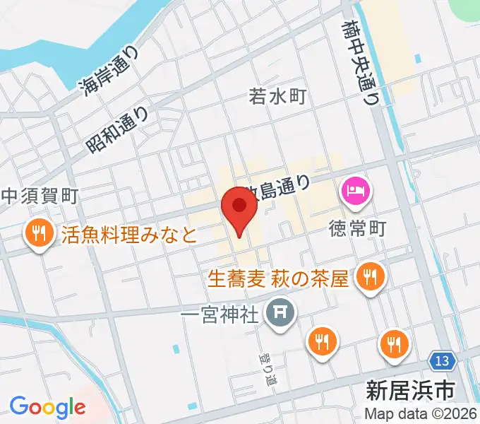 新居浜ジャンドールの地図