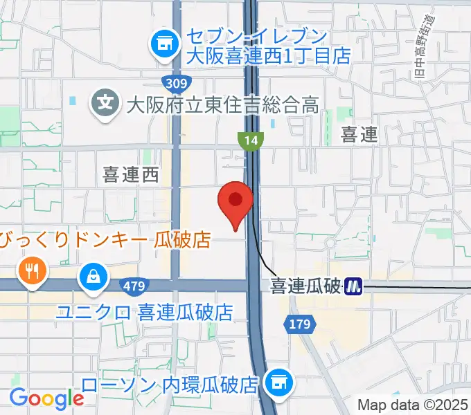クレオ大阪南の地図