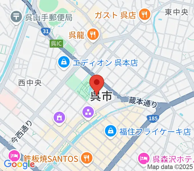新日本造機ホールの地図