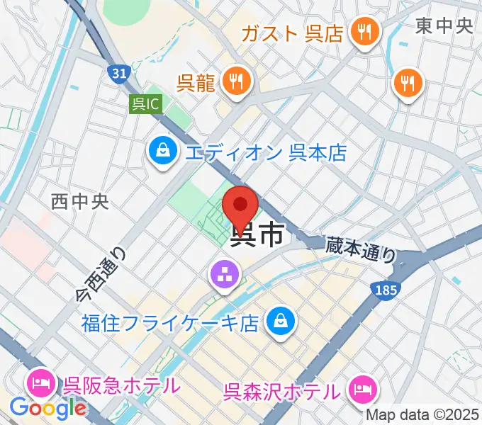 新日本造機ホールの地図