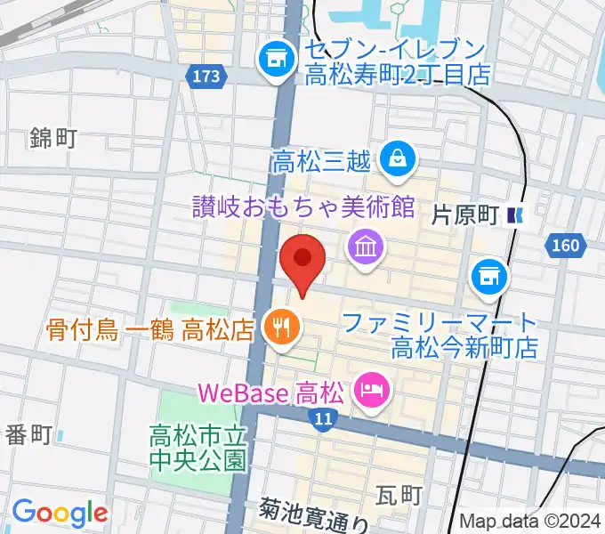 高松市美術館の地図