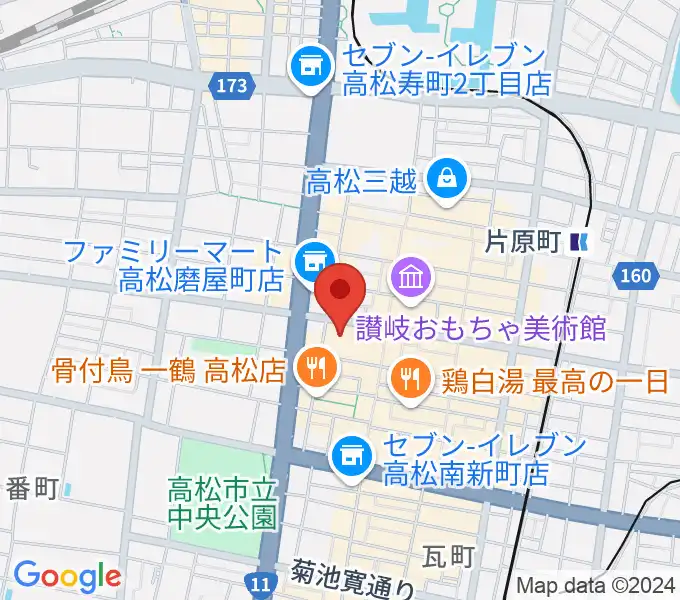 高松市美術館の地図