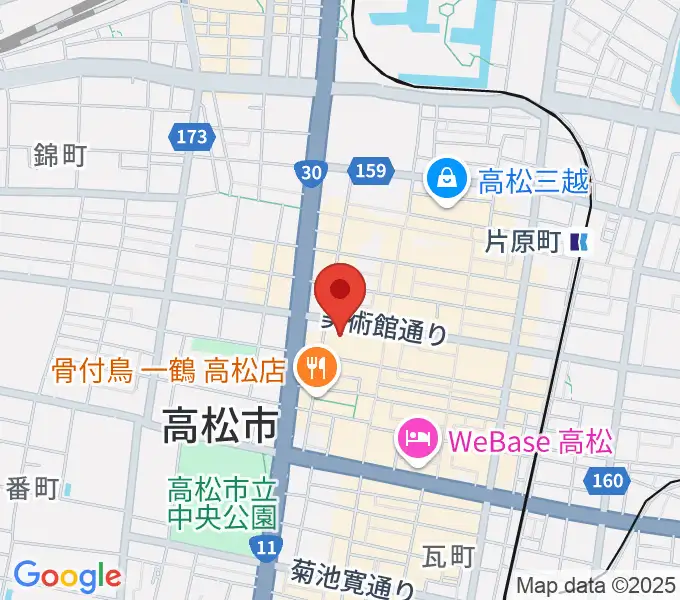 高松市美術館の地図