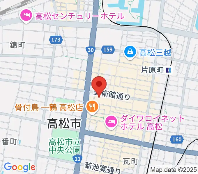 高松市美術館の地図