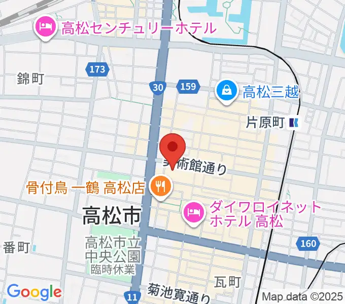 高松市美術館の地図