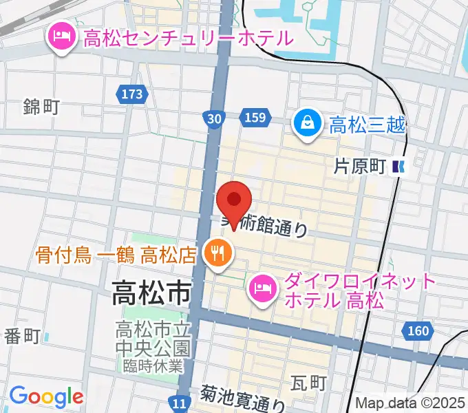 高松市美術館の地図