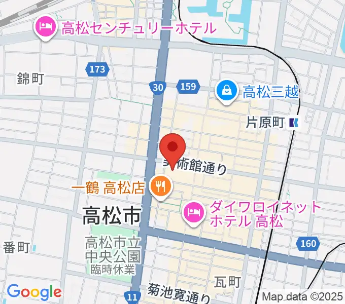 高松市美術館の地図