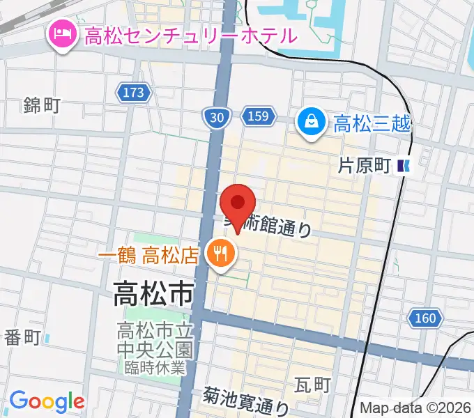 高松市美術館の地図