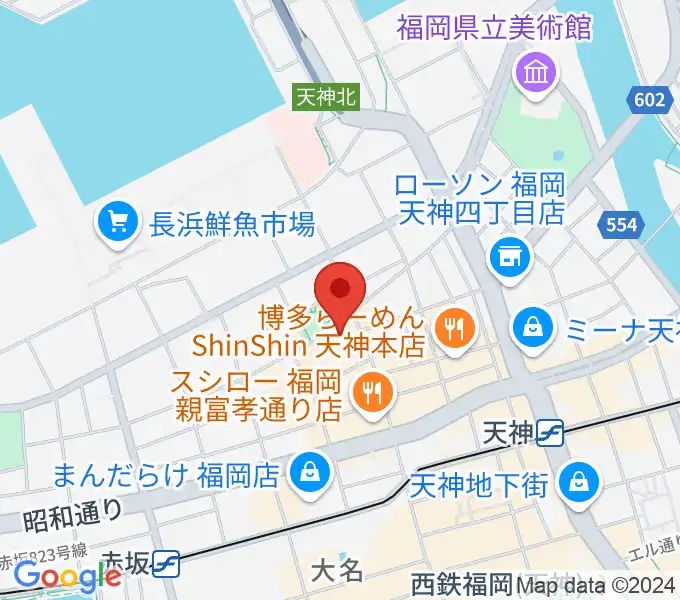 福岡DRUM Be-1の地図