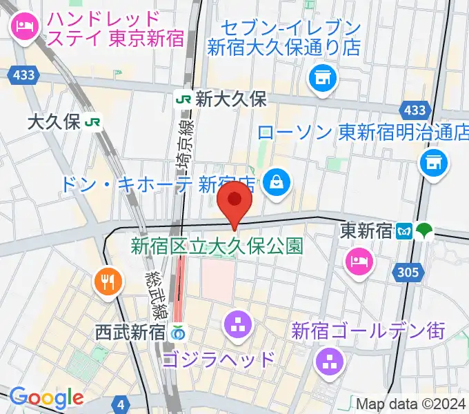 新宿SAMURAIの地図