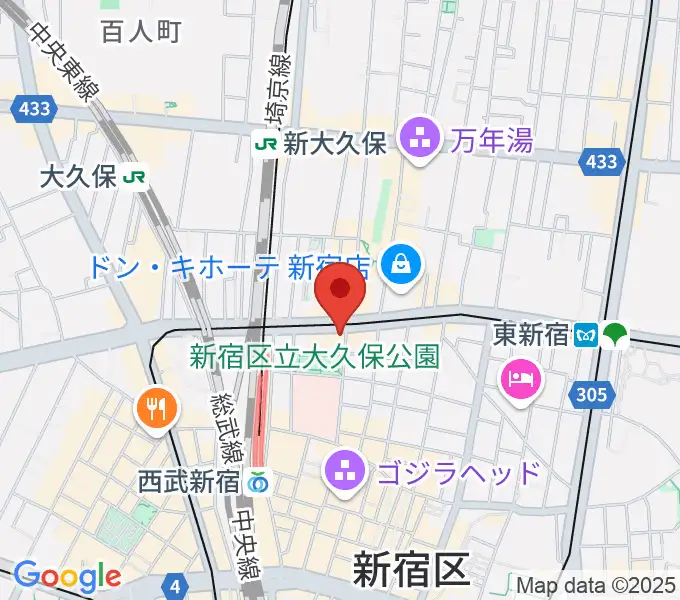 新宿SAMURAIの地図