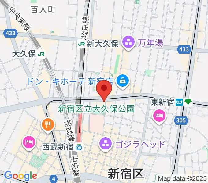 新宿SAMURAIの地図