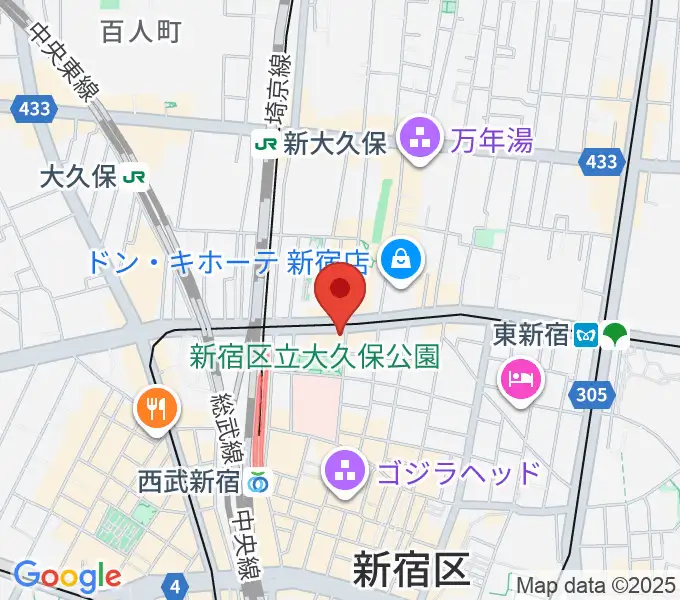 新宿SAMURAIの地図