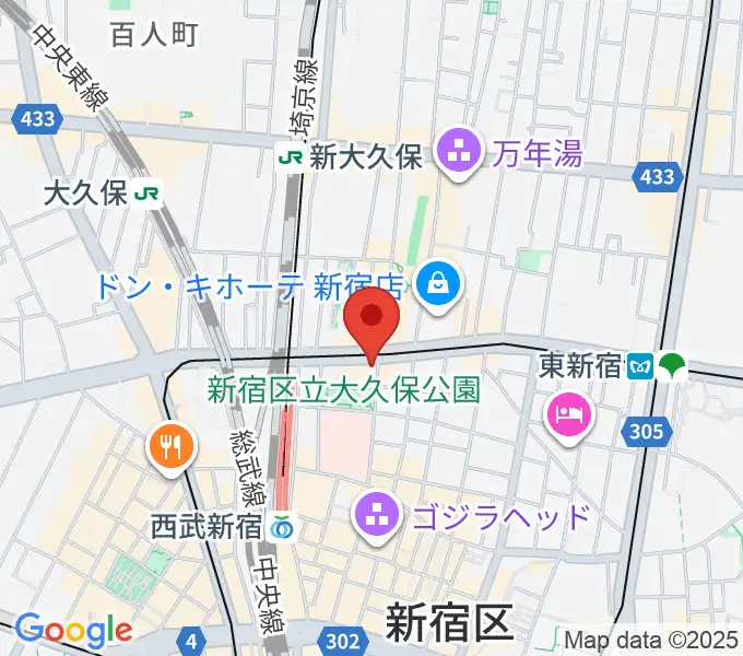 新宿SAMURAIの地図