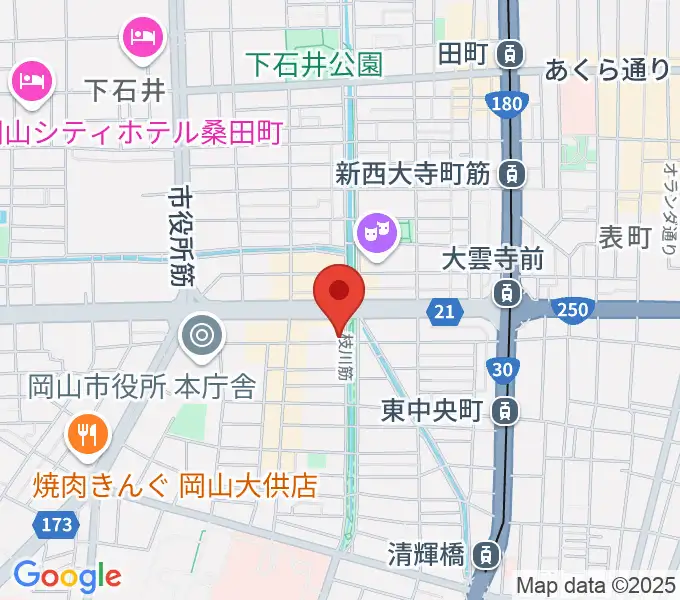 ジオンミュージックスクールの地図