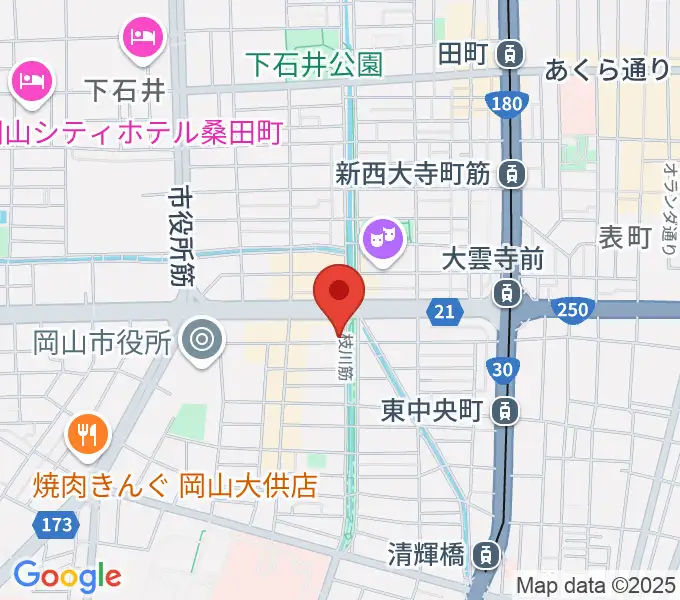 ジオンミュージックスクールの地図