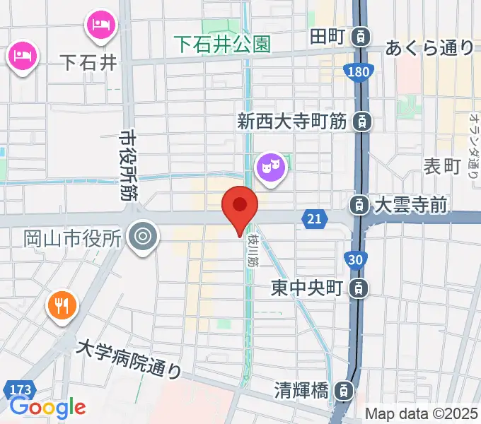 ジオンミュージックスクールの地図