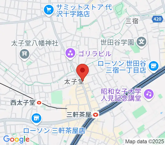 三軒茶屋come togetherの地図