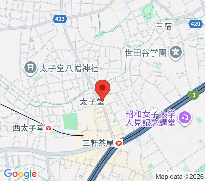 三軒茶屋come togetherの地図