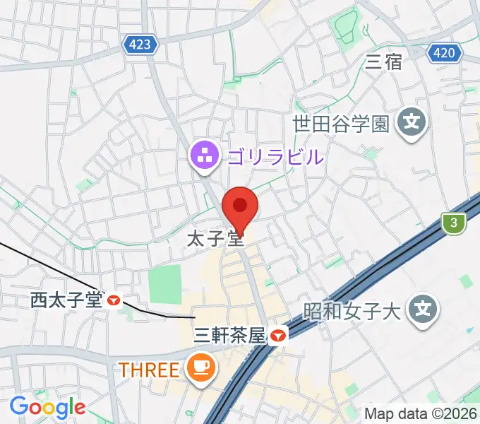 三軒茶屋come togetherの地図