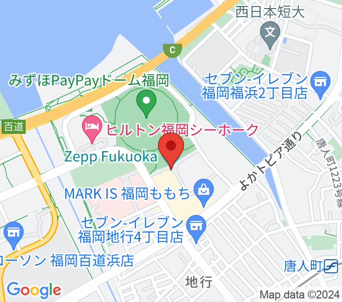 Zepp福岡の場所