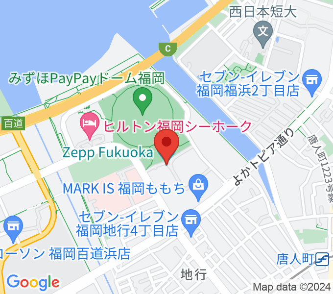 Zepp福岡の場所