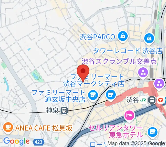 渋谷LOFT9の地図