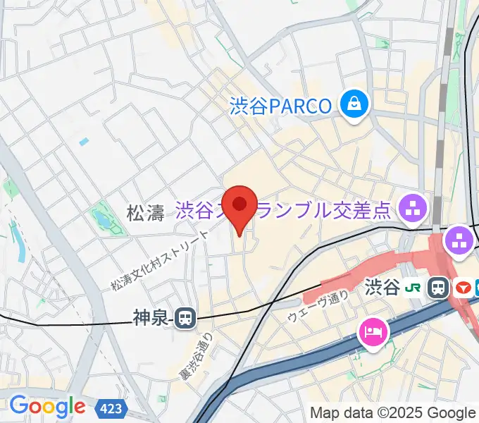 渋谷LOFT9の地図