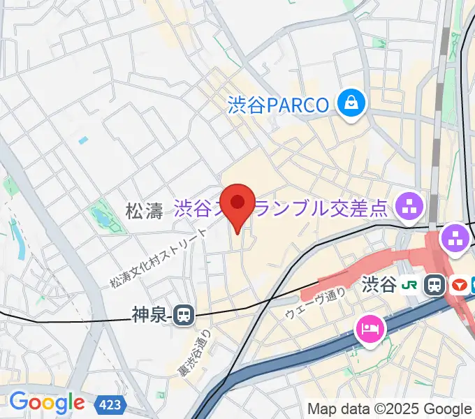 渋谷LOFT9の地図
