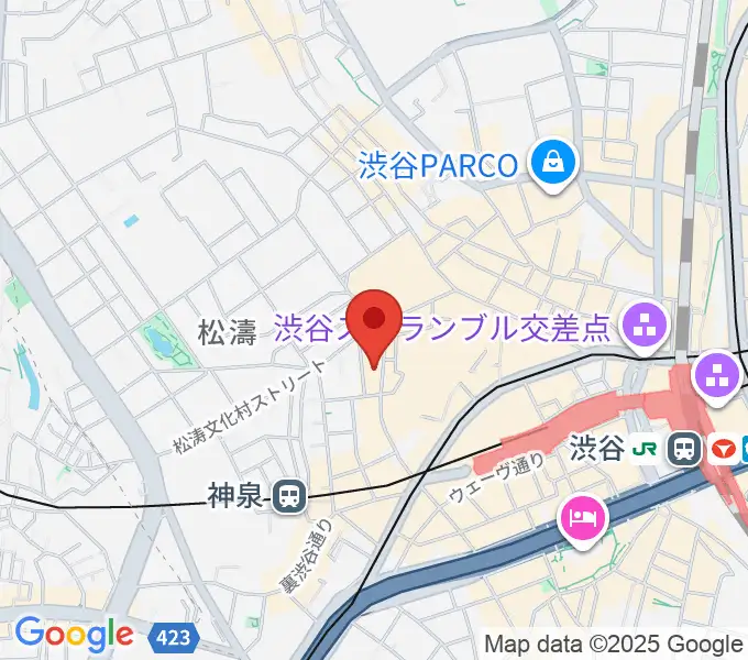 渋谷LOFT9の地図
