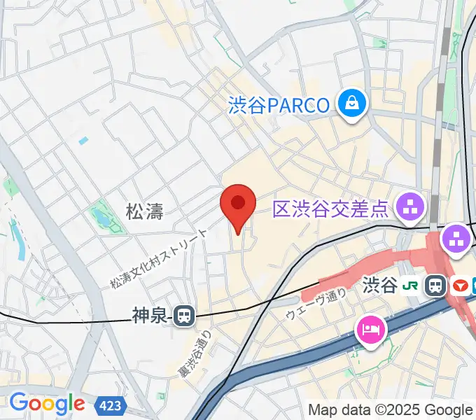 渋谷LOFT9の地図