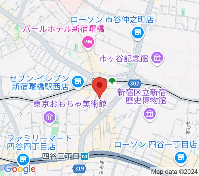 曙橋Bar461の地図