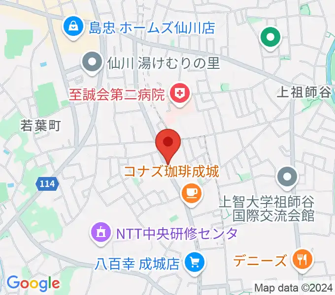 奏音の小箱の地図