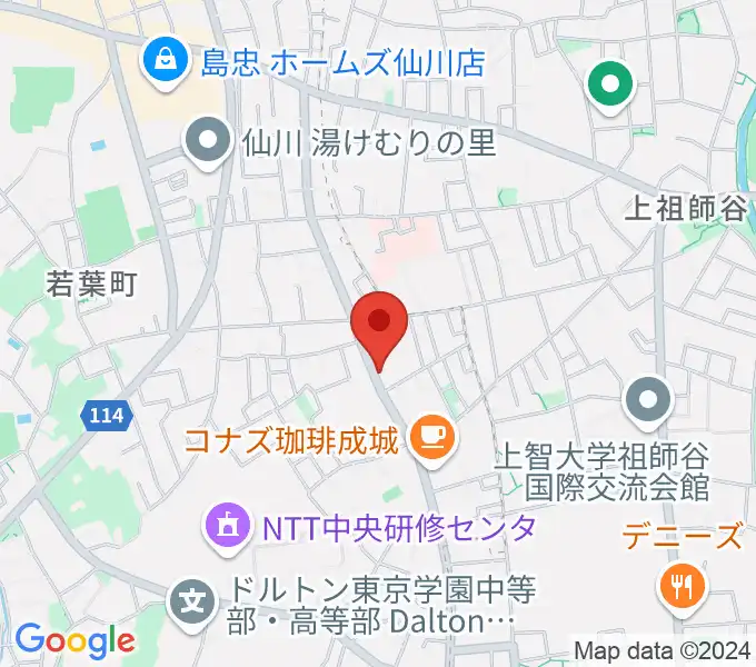 奏音の小箱の地図