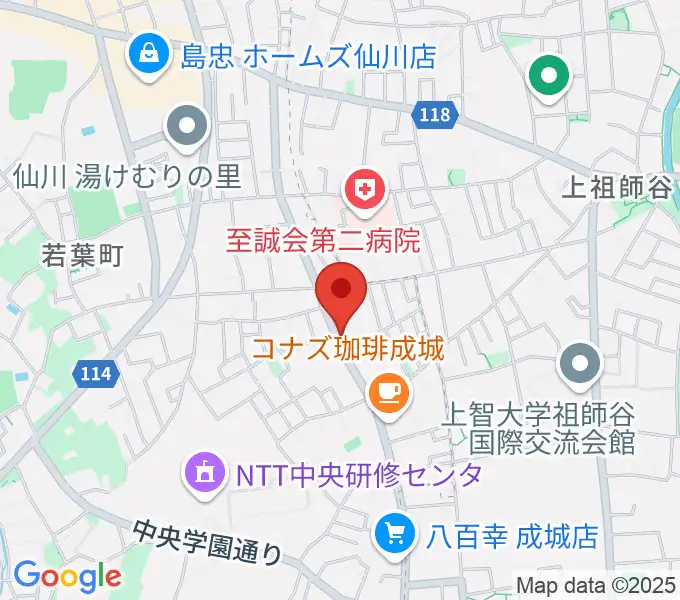 奏音の小箱の地図