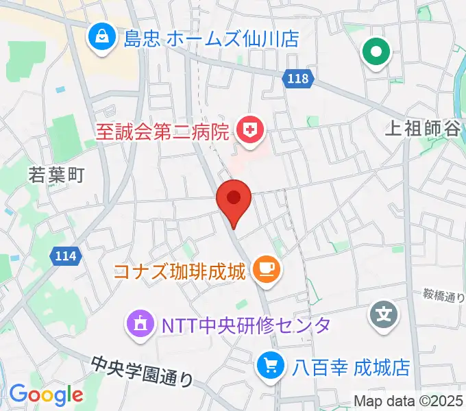 奏音の小箱の地図
