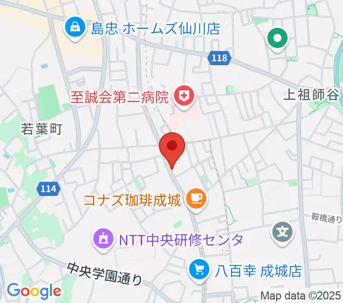 奏音の小箱の地図