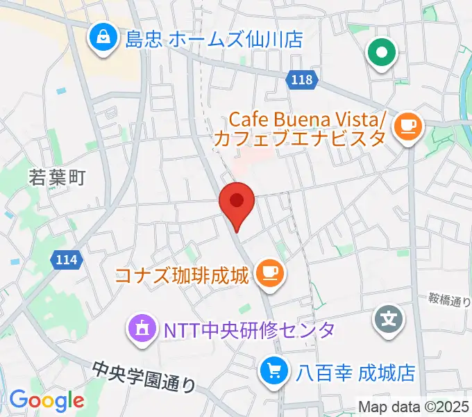 奏音の小箱の地図