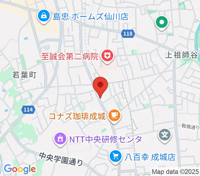 奏音の小箱の地図