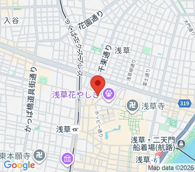 浅草九劇（アサクサキュウゲキ）の地図