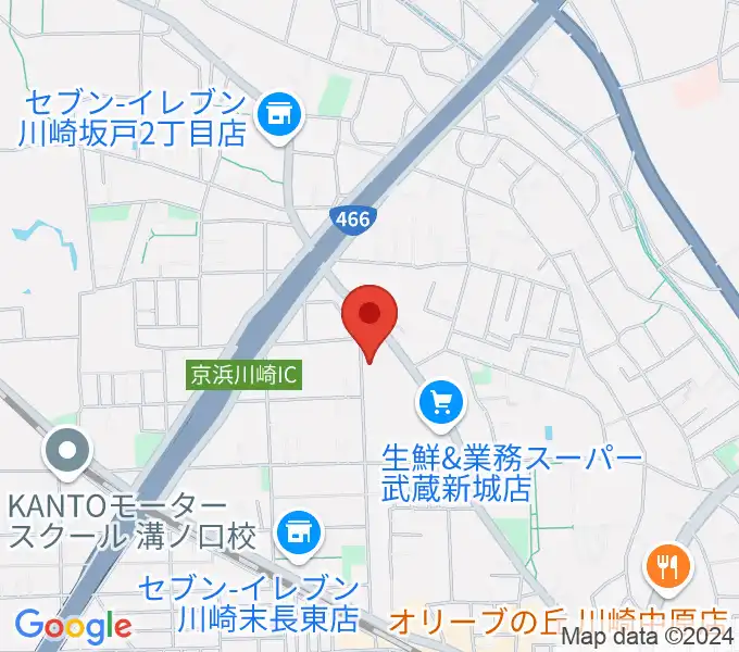 伊藤紀彦ギター教室の地図