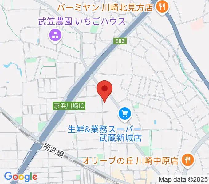 伊藤紀彦ギター教室の地図