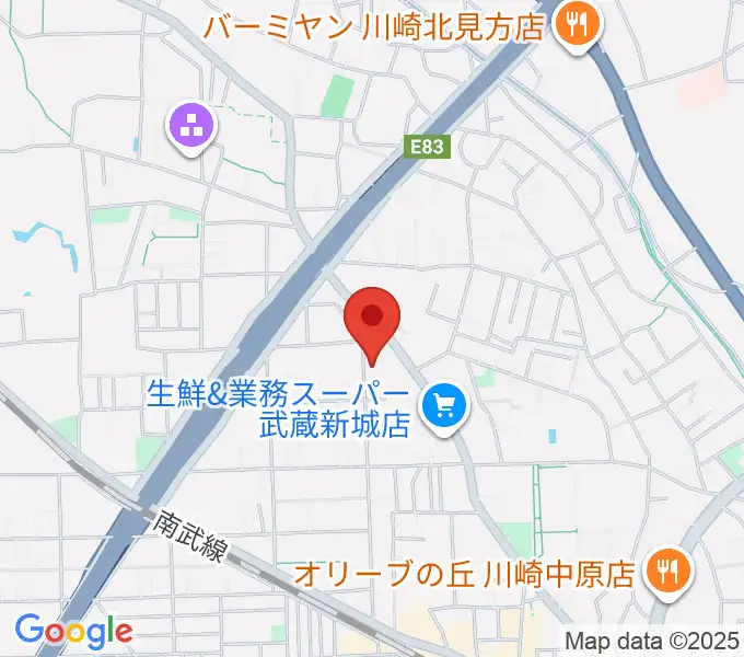 伊藤紀彦ギター教室の地図