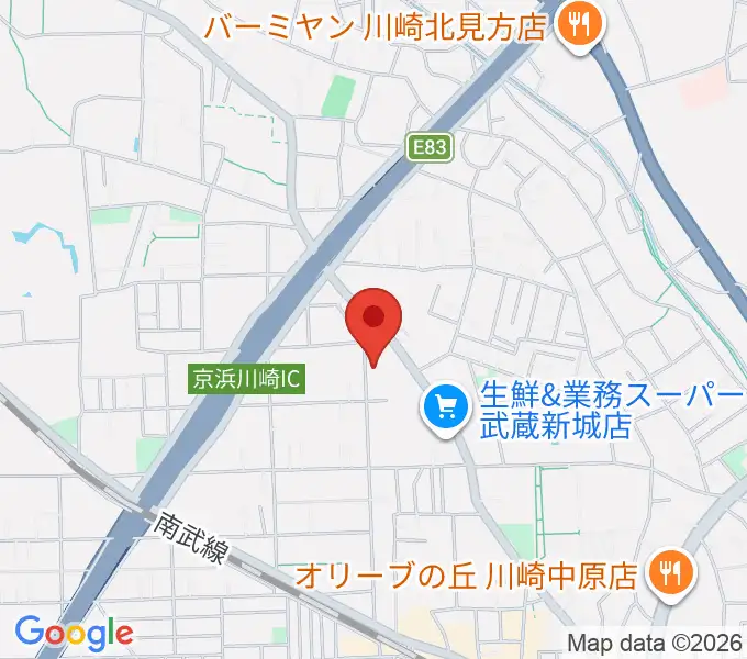 伊藤紀彦ギター教室の地図