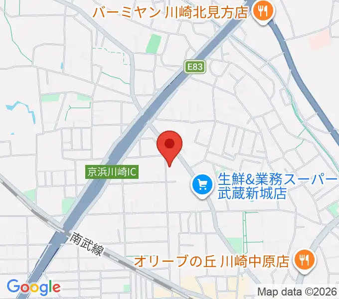 伊藤紀彦ギター教室の地図
