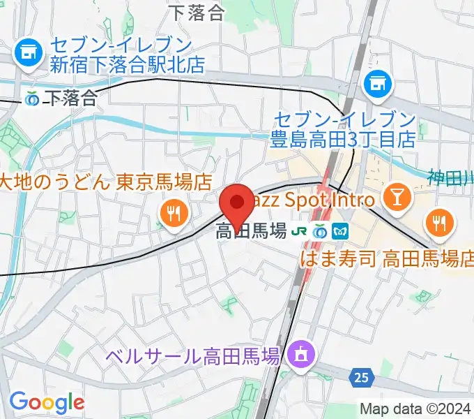 音部屋スクエアの地図