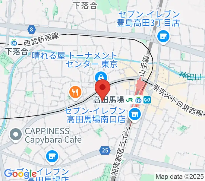 音部屋スクエアの地図