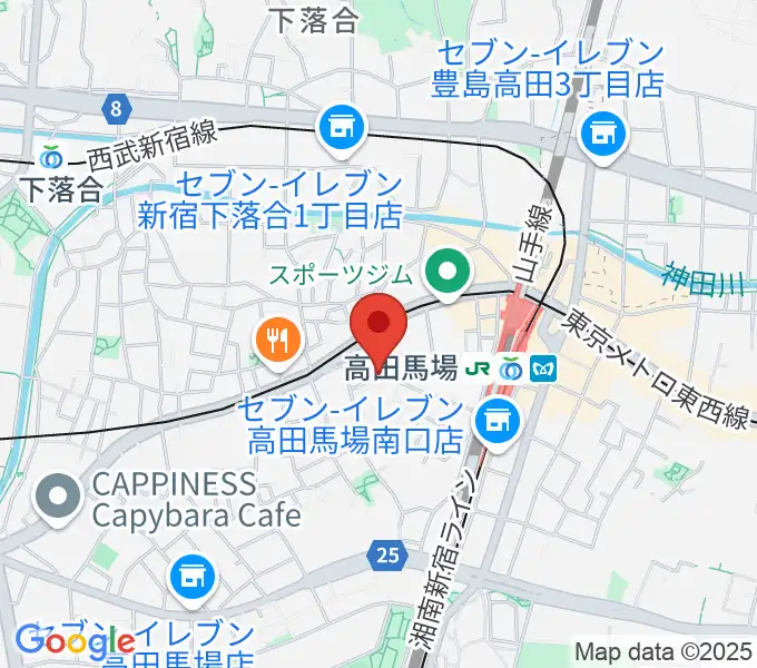 音部屋スクエアの地図
