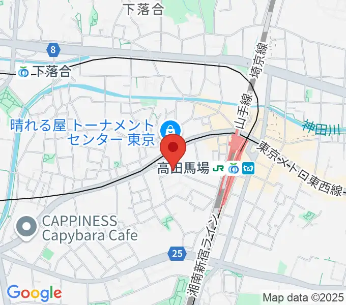 音部屋スクエアの地図